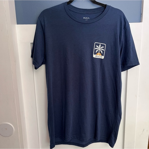 RVCA Other - RVCA Navy Short-Sleeve Palm Logo Tee